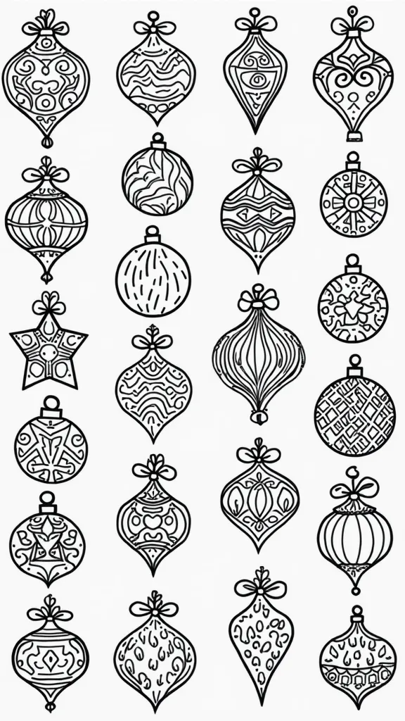 ornament christmas coloring pages